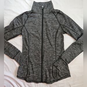 Old Navy Active Womens Black & White Long Sleeve Full Zipper Cardigan Size Small